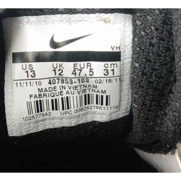 Nike Dual Fusion ST Shoes Men's Size 13 Sneakers White~Yellow - Picture 9 of 11